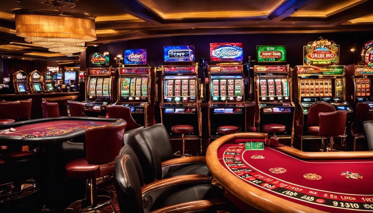 Pengguna bermain live casino melalui smartphone dengan dealer profesional